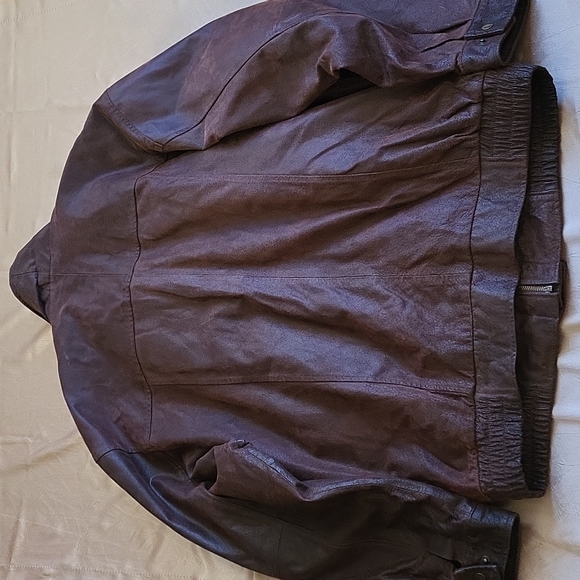 King Size Jackets & Coats King Size Euc Mens Genuine Leather Brown